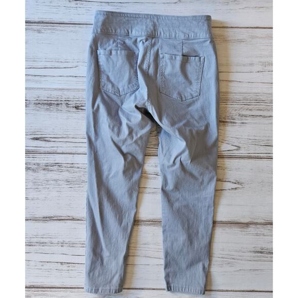 Loft Blue High Waist Skinny Khaki Cropped Pants sz 12 - Picture 2 of 5